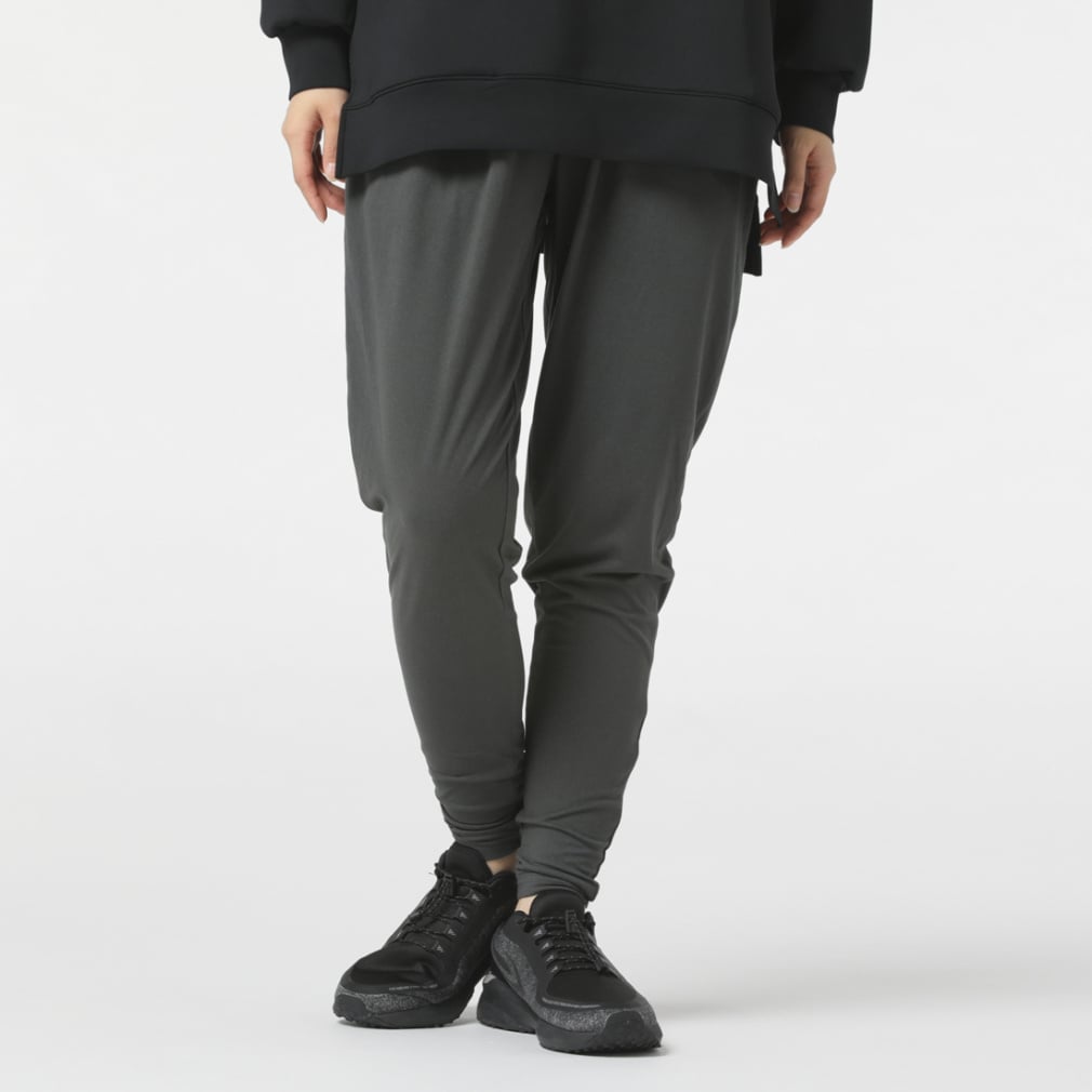 フィットネス ロングパンツ 2WAYヨガパンツ(チャコールグレー-S)