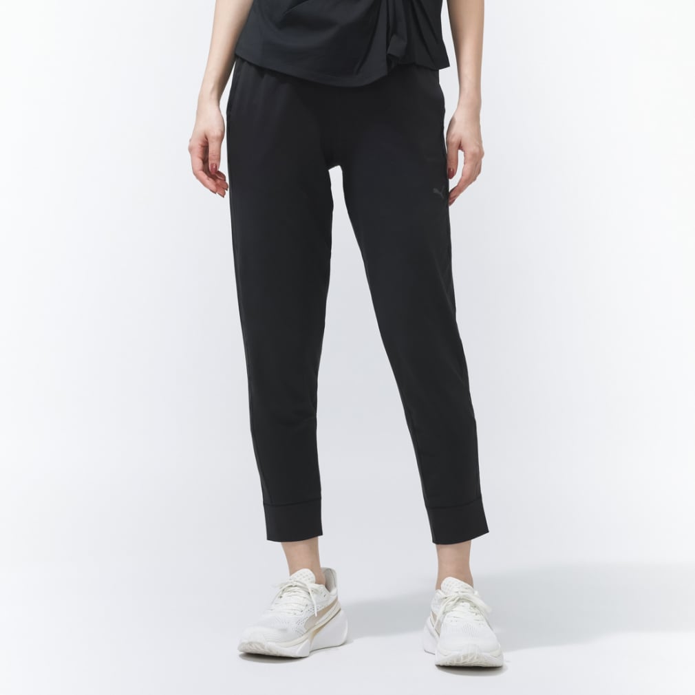 プーマ レディース ロングパンツ STUDIO FOUNDATIONSニットクロップド