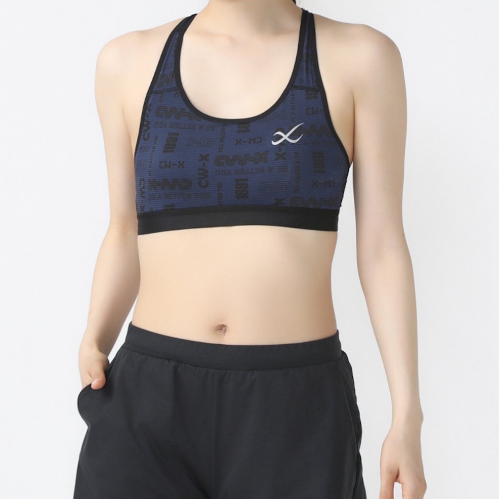 alo ブルー　ヨガブラ S/P 人気商品 Alo Yoga アロヨガ スポーツブラ タイダイ柄