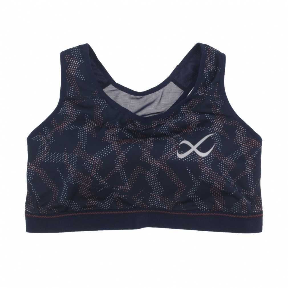 スポーツブラ HTY020 LL(ネイビー×レッド-XL)
