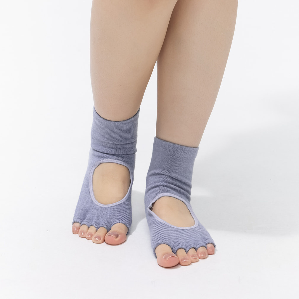 ヨガソックス(ラベンダー-23-25cm)