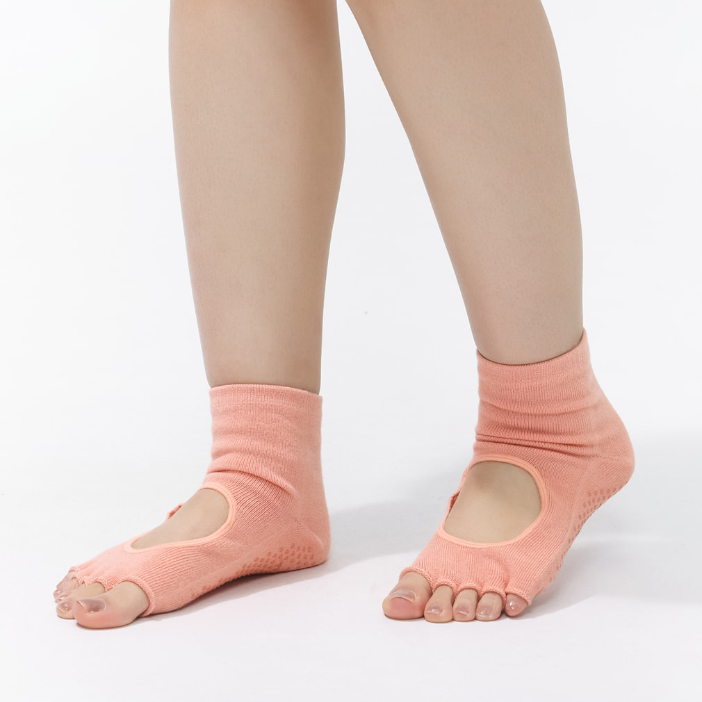 ヨガソックス(ペールピンク-23-25cm)