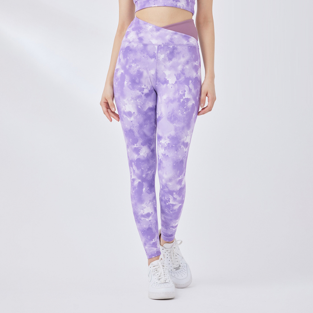 ナージー レディース レギンス ニュアンスプリントタイツ NJS34010