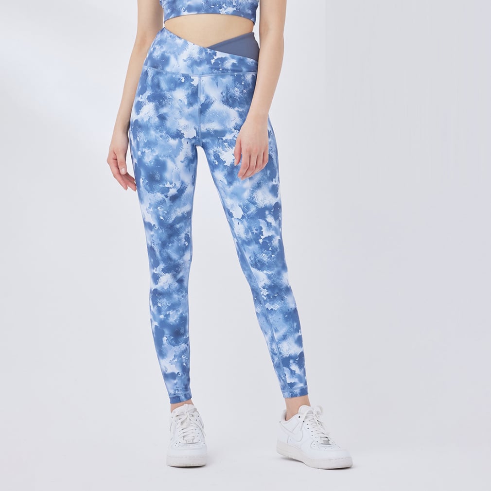 ナージー レディース レギンス ニュアンスプリントタイツ NJS34010