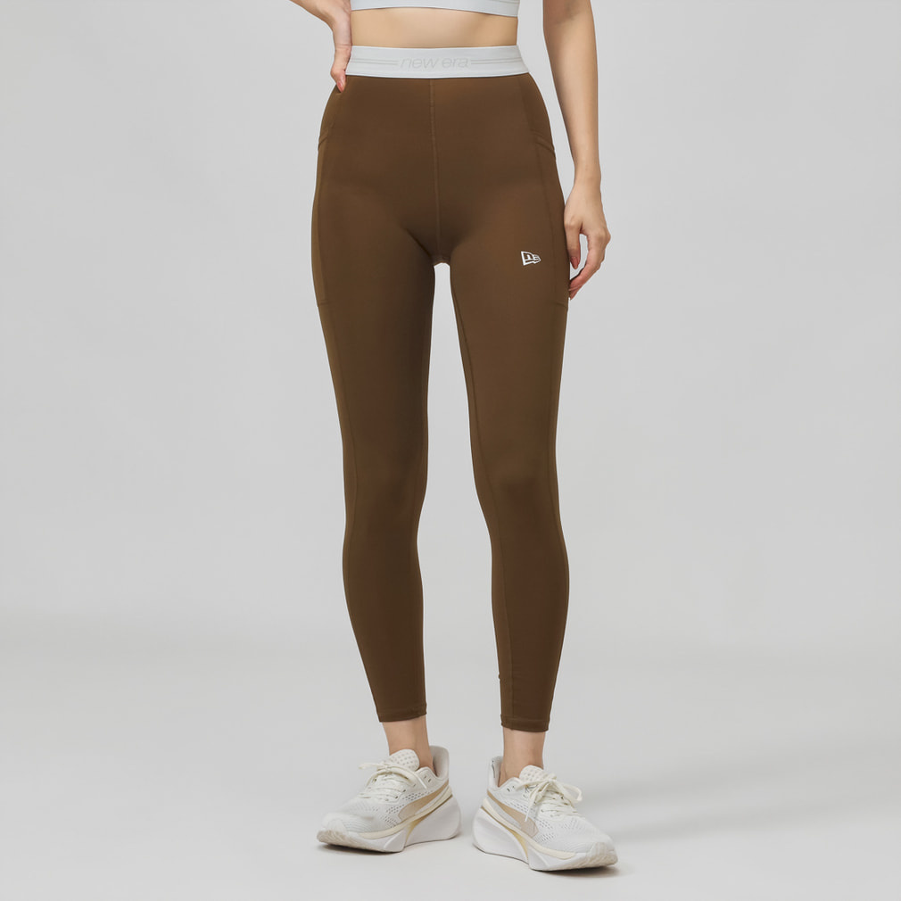 ニューエラ レディース レギンス WPA LGGINGS WAIST LOGO BRN 15143437