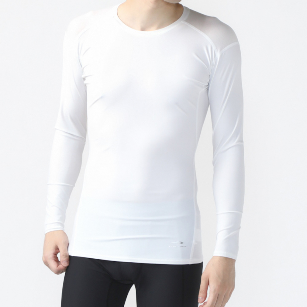 ティゴラ iCOOL アイクール 涼感ウェア メンズ 長袖 コンプレッション インナー 長袖クルーネックコンプレッション TR-3A1254UT スポーツウェア TIGORA