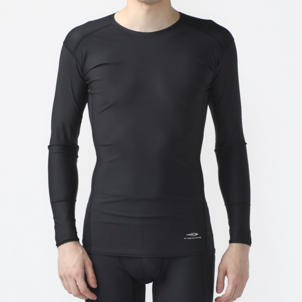 ティゴラ iCOOL アイクール 涼感ウェア メンズ 長袖 コンプレッション インナー 長袖クルーネックコンプレッション TR-3A1254UT スポーツウェア TIGORA