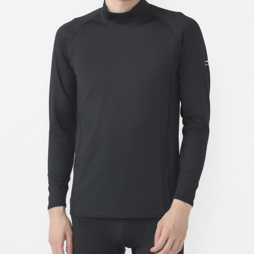 フリーコンプレッション長袖モックネック