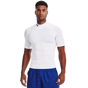 UAヒートギアアーマー コンプレッション ショートスリーブ モックネック シャツ