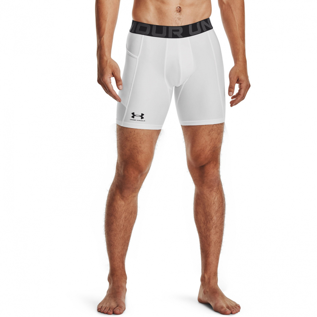 UA HG ARMOUR SHORTS(ホワイト-S　メンズ)