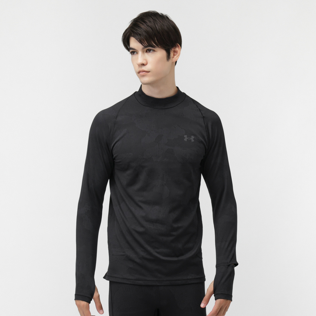 UAモチベート ジャカード ロングスリーブ シャツ