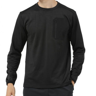 ブロックフリース クルーネックロングTシャツ