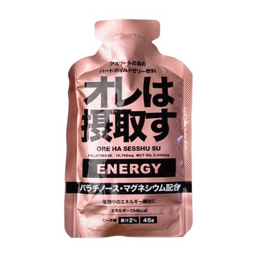 オレは摂取す Tパウチ エネルギージェルピーチ味