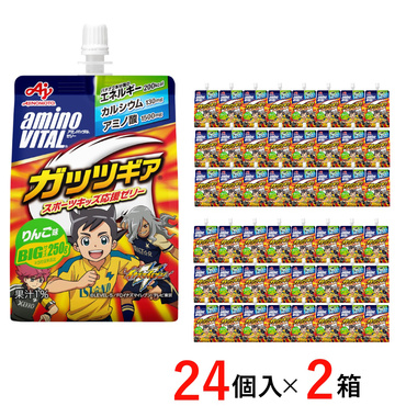 ゼリードリンクガッツギア りんご味 24個×2箱