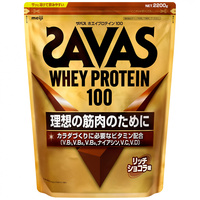 【2袋】ザバス ホエイプロテイン ザバス ホエイプロテイン100 リッチショコラ味 2200g 2.2kg 2634071