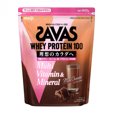 ホエイプロテイン100 マルチビタミン&ミネラル ミルクショコラ風味 900g