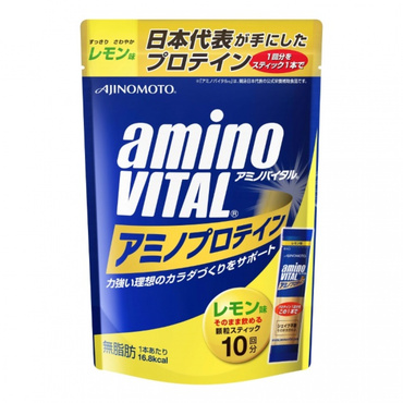「アミノバイタル」アミノプロテインレモン味10本入パウチ