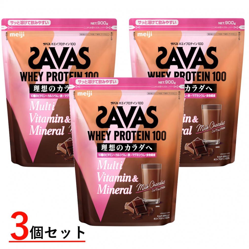 UoX zGCveC100 }`r^~&~l ~NVR 900g×3 3Zbg ܂Ƃߔ CZ7483 2633070 WHEY PROTEIN SAVAS