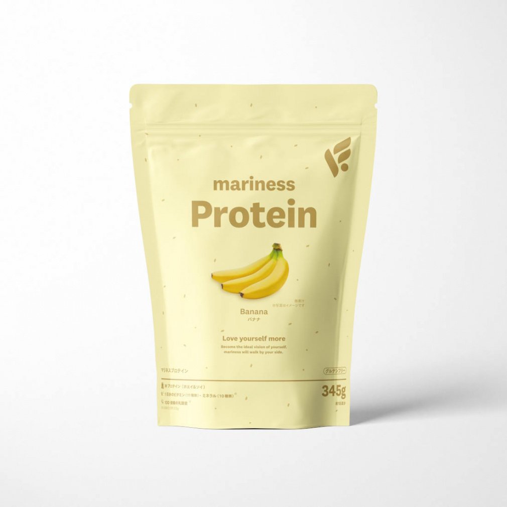 ハーモニー　プロテイン　バナナ味 マリネス プロテイン バナナ 345g ホエイ ソイ ダブルプロテイン