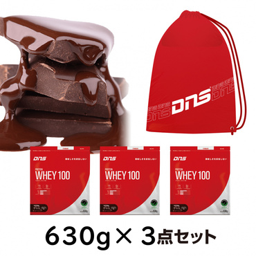 23SETフクブクロチョコ プロテインホエイ100 プレミアムチョコレート風味 630g×3袋