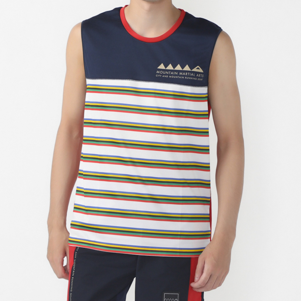 }Ee}[VA[c Y jO m[X[uVc MMA 5Border Paanel Mesh Sleeve-less lCr[bh Mountain Martial Arts