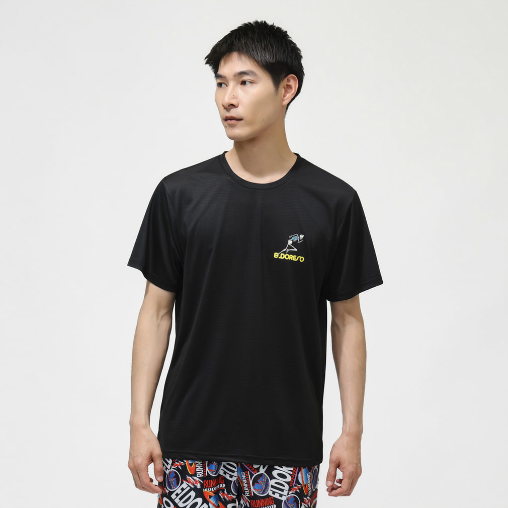 エルドレッソ メンズ レディス 陸上/ランニング 半袖Tシャツ Boneman