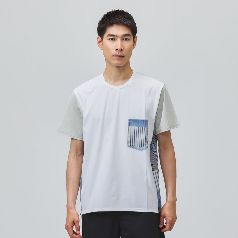 STRIPE-PW-T(ホワイト×ブルー-S)