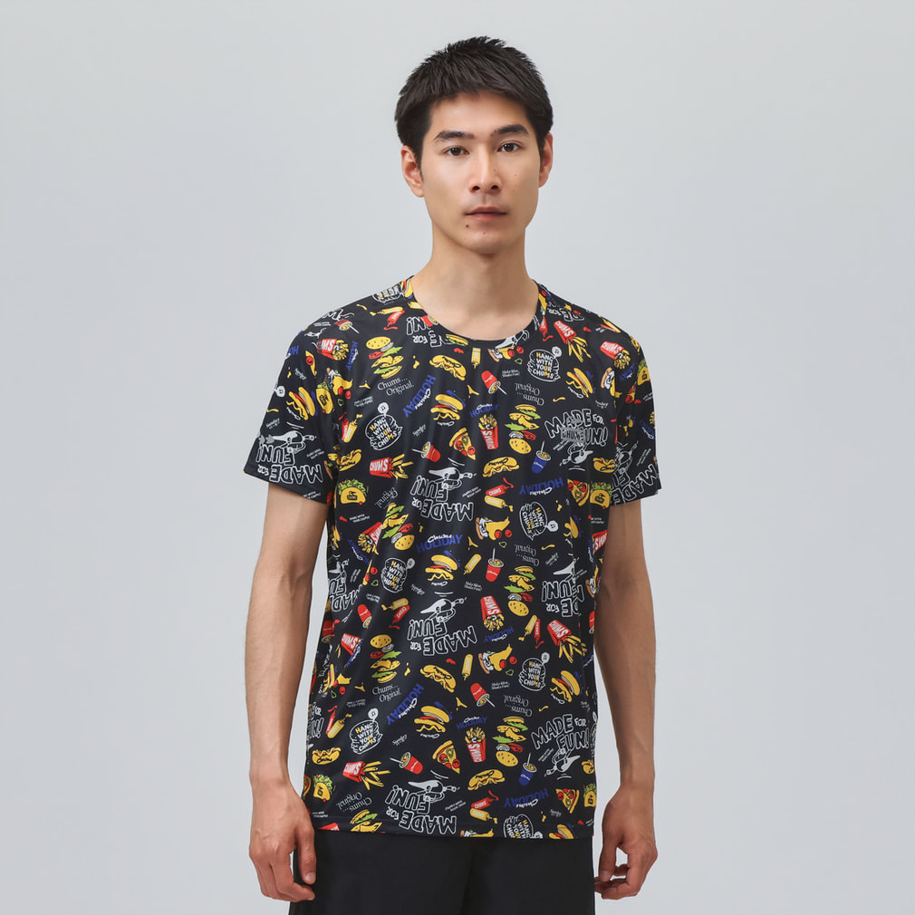 チャムス メンズ レディス 陸上/ランニングウェア 半袖Tシャツ Running