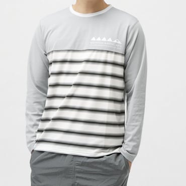 Border Panel Mesh Long Tee