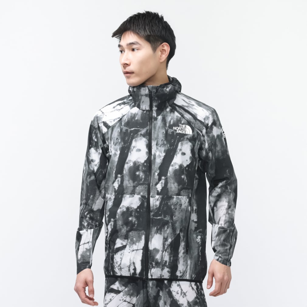 インフィニティトレイルフーディ(ユニセックス)(ブラック×ホワイト-S)