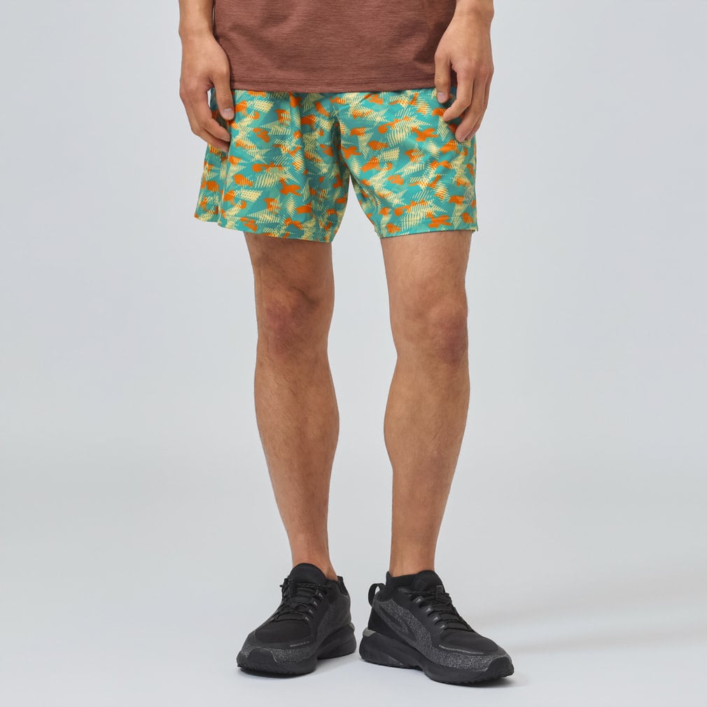 Ndereba Buggy Shorts(グリーン×オレンジ-S)