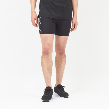 ツータイムズユー メンズ コンプレッションショートタイツ/スパッツ PWX コンプレッション 1/2 ショート MA4508B BK/SL スポーツウェア ： ブラック×シルバー 2XU