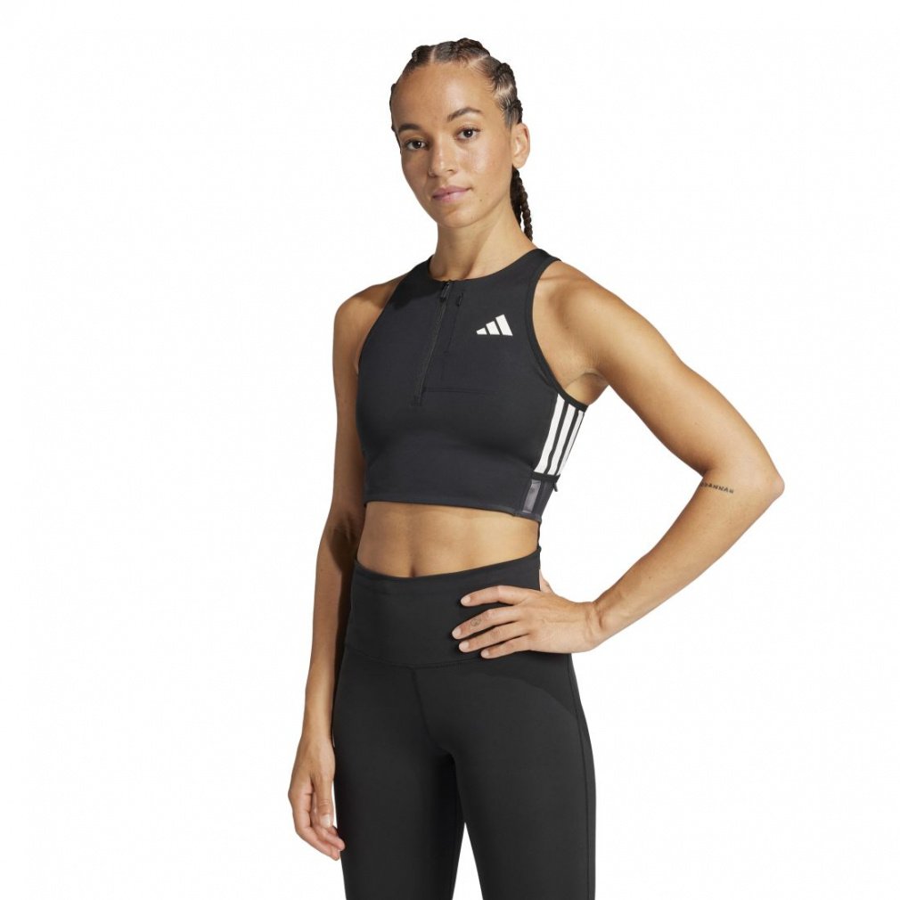 アディゼロ ランニング ジェルポケット クロップトップ クライマクール