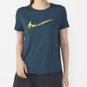 ウィメンズ ワン スウッシュ HBR Dri-FIT ショートスリーブ グラフィック ランニングトップ