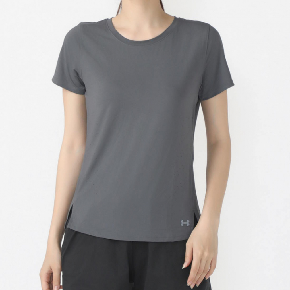 アンダーアーマー レディス 陸上/ランニング 半袖Tシャツ UAローンチ エリート ショートスリーブTシャツ 1383364 : ブラック UNDER ARMOUR