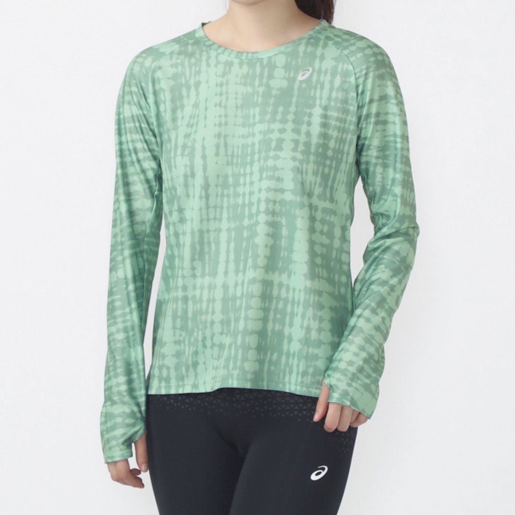 AVbNX fBX /jO TVc WOMEN ALL OVER PRINT LONG SLEEVE TOP 2012D087 : O[ asics