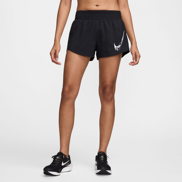 ワン ウィメンズ Dri-FIT ミッドライズ グラフィック ショートパンツ (インナー付き)