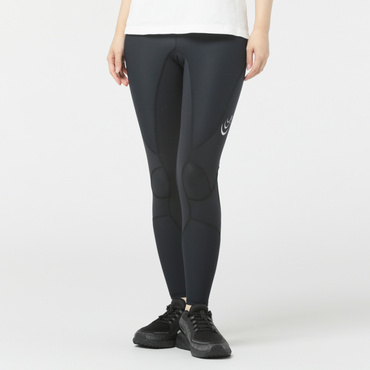 シースリー レディース コンプレッション ロングタイツ スパッツ インパクトエアーロングタイツ 3FW14127 K スポーツウェア ヨガウェア ： ブラック C3