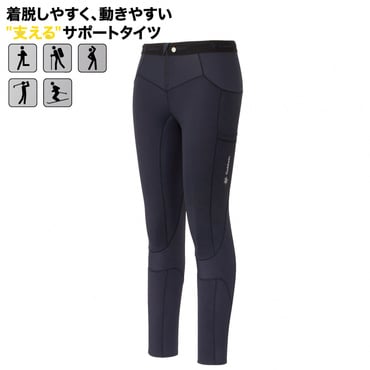 ゴールドウィン レディース コンプレッション ロングタイツ スパッツ フォーカスサポートロングタイツ GCW14158 BK スポーツウェア ヨガウェア ： ブラック GOLDWIN