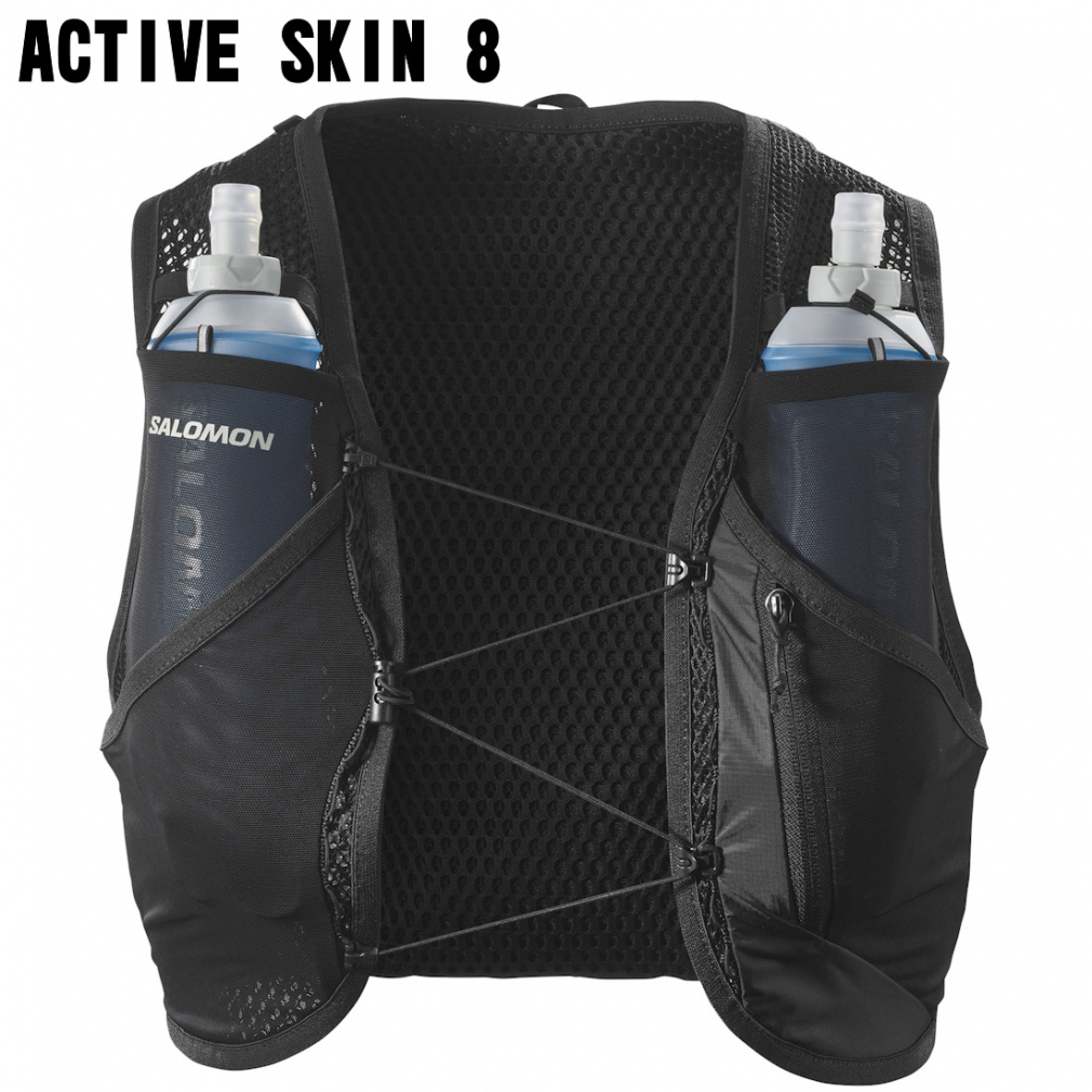 SALOMON アクティブ スキン 8 ブラック サイズxs アクティブ スキン 8 セット｜Alpen Online