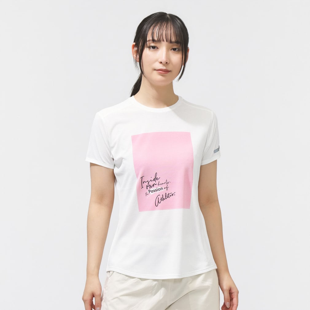 ティゴラ レディス 陸上/ランニング 半袖Tシャツ アイドライUVカット