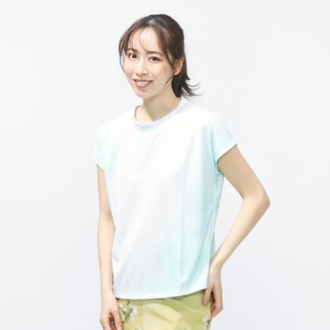 UVカット総柄ランニングTシャツ