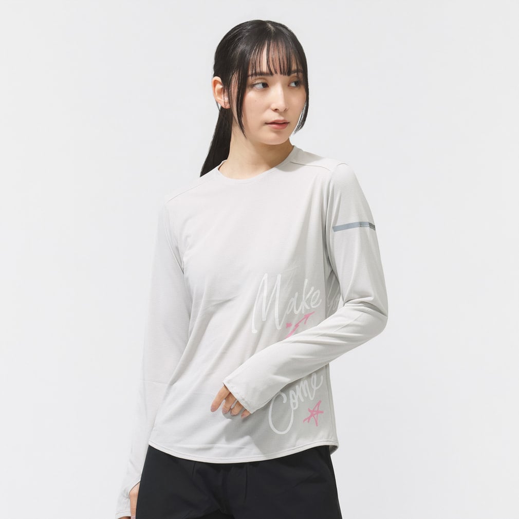 ティゴラ レディス 陸上/ランニング 長袖Tシャツ アイドライUVカット