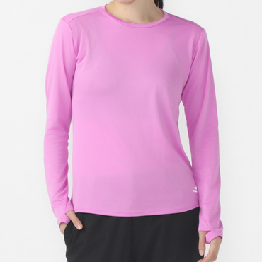 レディース無地長袖Tシャツ UPF50+