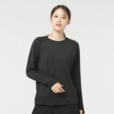 グリッドフリースロングスリーブTシャツ