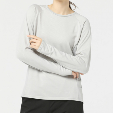 グリッドフリースロングスリーブTシャツ