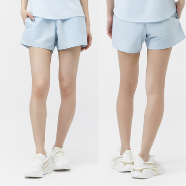 マルチポケットパンツ ショーツ(4インチ)(ペールブルー-S)