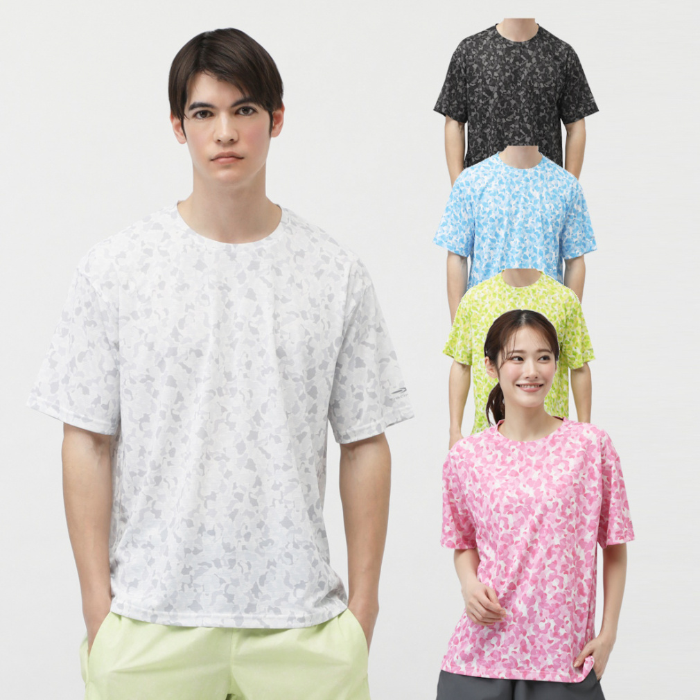 半袖Tシャツ 総柄ビッグシルエット アイドライ
