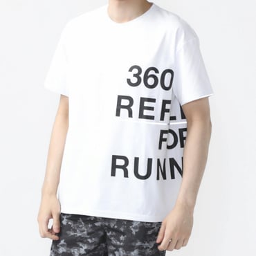 半袖Tシャツ(ロゴグラフィック) 360°リフレクター機能(ホワイト-M)