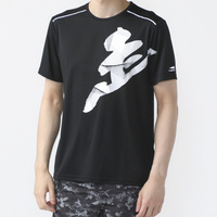 美品【ranor】ラナーDRYランニングTシャツ　ティアラ　Sサイズ ティゴラ メンズ 陸上/ランニング 半袖Tシャツ(走るグラフィック) UV